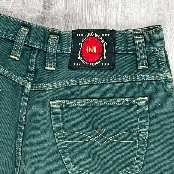 AWOL Riding Wear Quality Product Made in Canada Green Size 30 Jeans - Picture 3 of 7